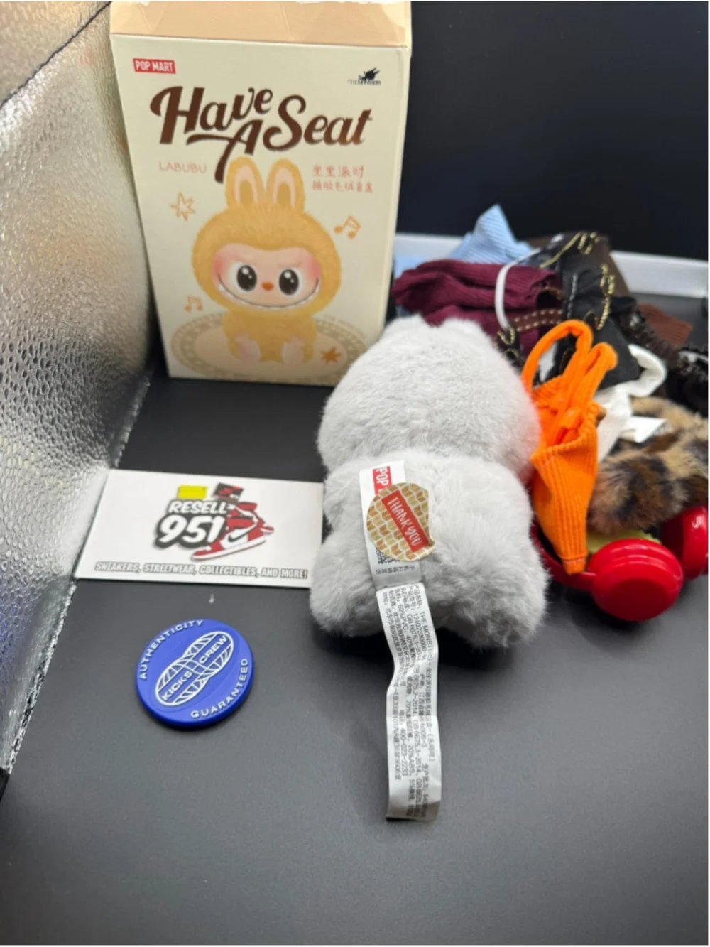 Pop Mart Labubu Have A Seat HEHE Figure + Free Accessory
